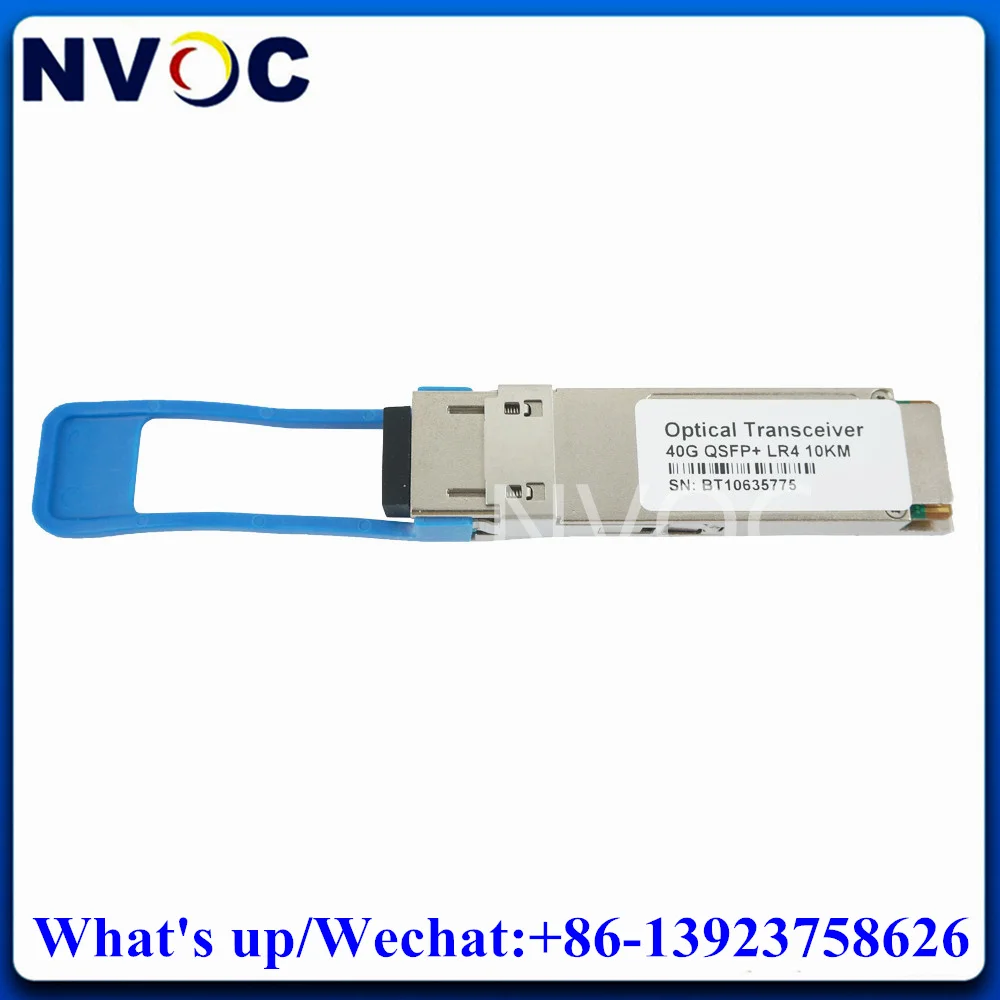 QSFP+ 40G 1310nm Duplex LC 10KM Fiber Module,SingleMode LR4 40GBASE-LR4 Transceiver