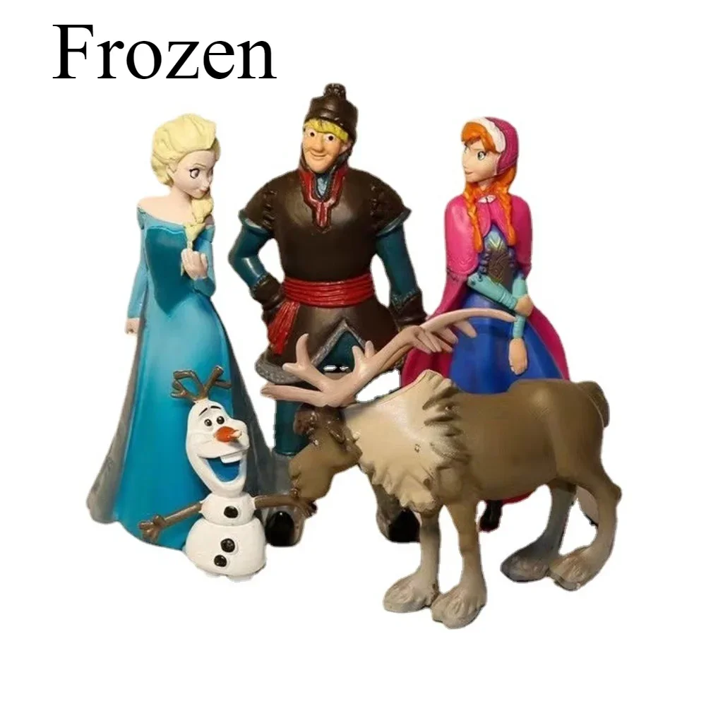 5 Different Popular Disney Frozen Child's Dream Castle Elsa Anna Kristoff Toy Girls Love Anime Cute Exquisite Figurine Model Toy