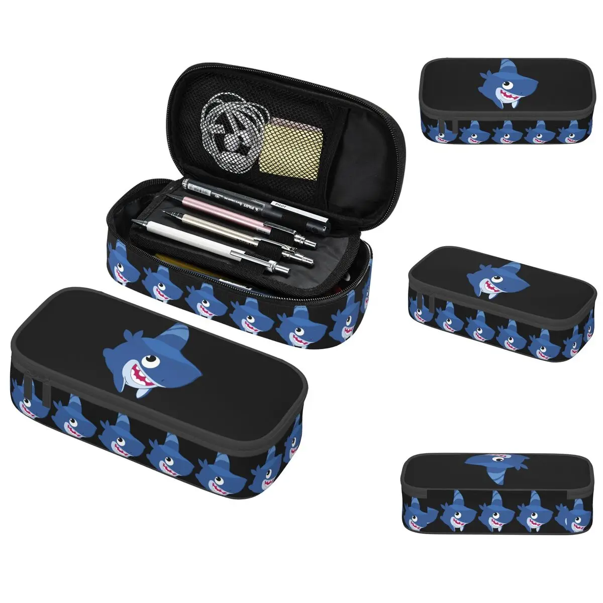 Lustiges Hai-Hunde-Federmäppchen für Jungen und Mädchen, Geschenke, Stiftbox, Bleistiftbeutel, Schreibwaren, Stifthalter-Tasche