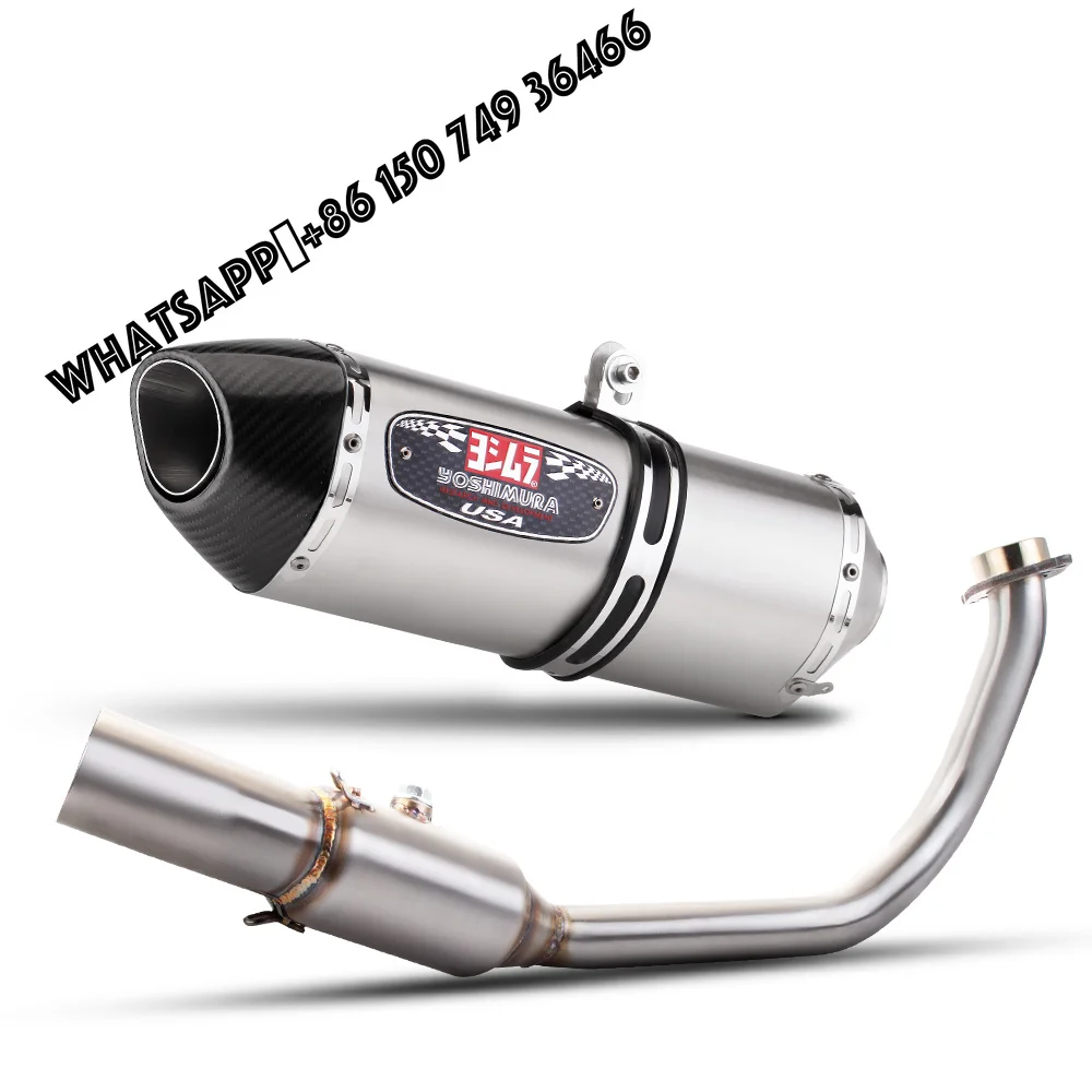 R77 Motorcycle Exhaust Pipe for Forza300 FORZA300 NSS300 Stainless Steel Header Full Exhaust System Carbon Tip Muffler