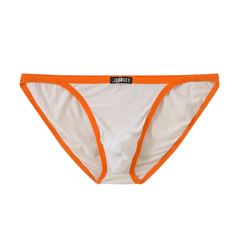 JINSHI Men's Briefs Bamboo Fiber Breathable Soft TAGLESS Sexy Bikini Underwear