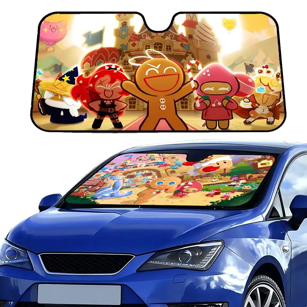 

C-Cookie R-Run K-Kingdom Car Windshield Foldable Sun Shade Cover Block Reflector Portable Breathable Anti UV Protector Screen