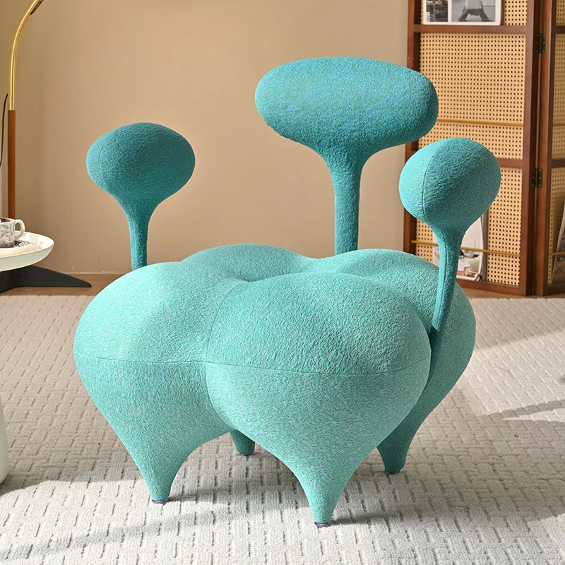 

Single sofa chair Nordic light luxury creative living room Internet celebrity fashion personality model room