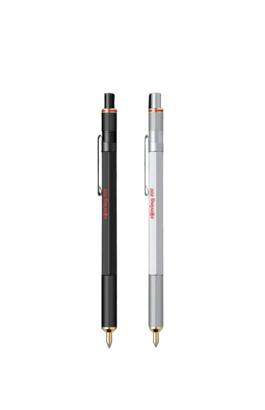 For Rotring 800 Retractable Black Ballpoint Pen - Full Metal, Heavyweight, Smooth Writing - Professional Gift Box Set