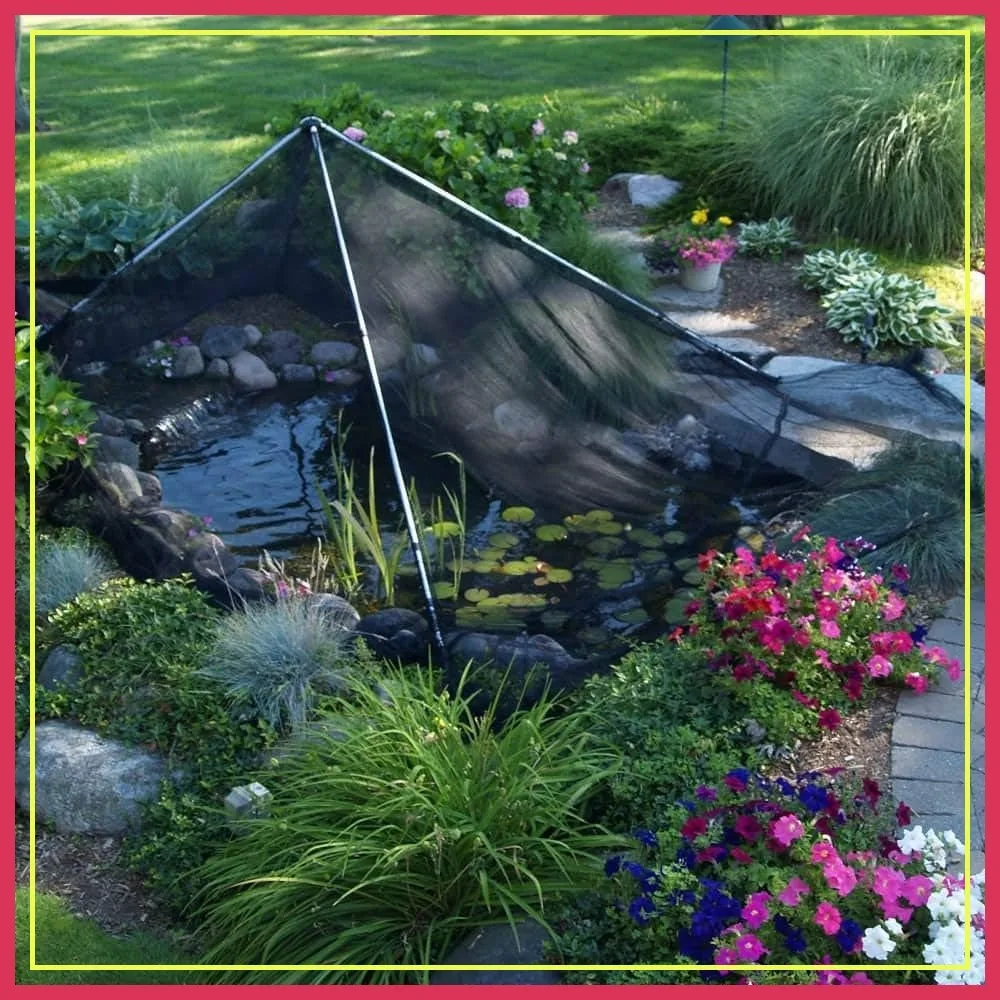 

Outdoor Pond Cover Net, Mesh Debris Barrier for Leaves & Twigs, Protect Koi & Fish from Predators, 11x16 ft