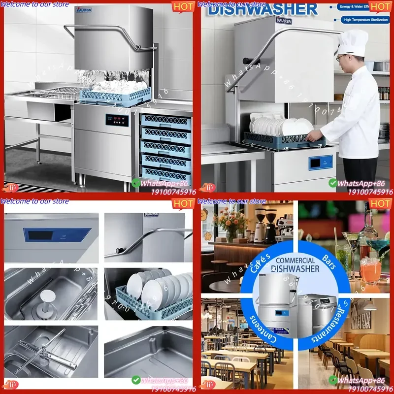 

CE Certificate High Efficiency Cleaning Water Saving Automatic 304 Stainless Steel Industrial Kitchen Equipment Hood Type
