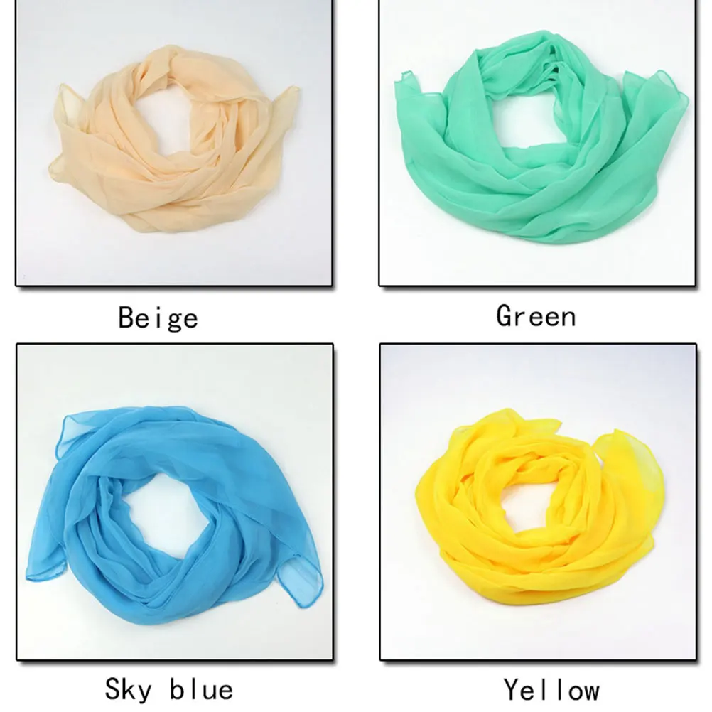 

Sunscreen Scarf Dancing Scarves Shawl Solid Color Fashion Accessories Women Accessories Family Travel Gift