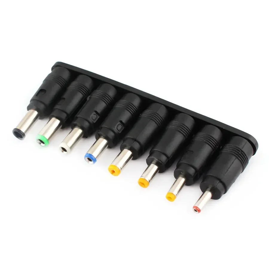 8Pcs AC/DC Power Adapter Jack Plug Universal Source Connector Laptop Charger Adapter Jack 5.5MM 2.5MM 2.1MM 1.7MM Connect