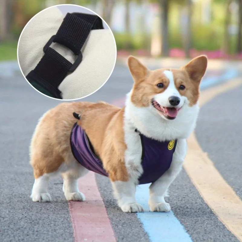 Pet Corgi Belly Band, Waterproof and Dirt-proof, Outdoor Solid Color Pet Bib, for Small and Medium-sized Dogs.