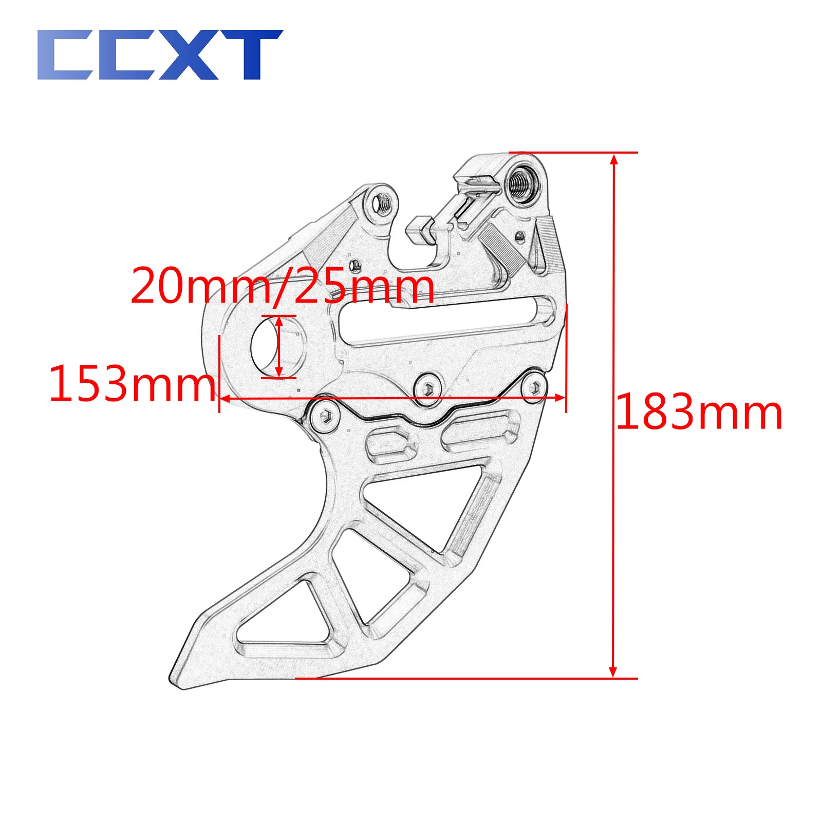 CNC Brake Caliper Support & Brake Disc Guard Fits For Husqvarna TC TE TX FC FE FX 125-501 2014-2023 For XC XCF SX SXF EXC EXCF