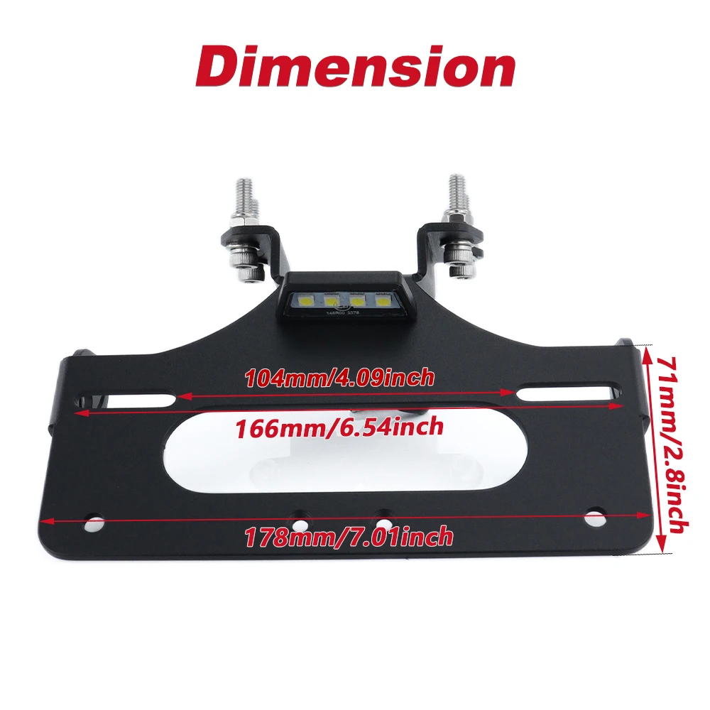 Fit For Yamaha FZ-07 / MT- 07 2014 2015 2016 2017 2018 2019 2020 Motorcycle Rear Tail Tidy License Plate Fender Eliminator kit