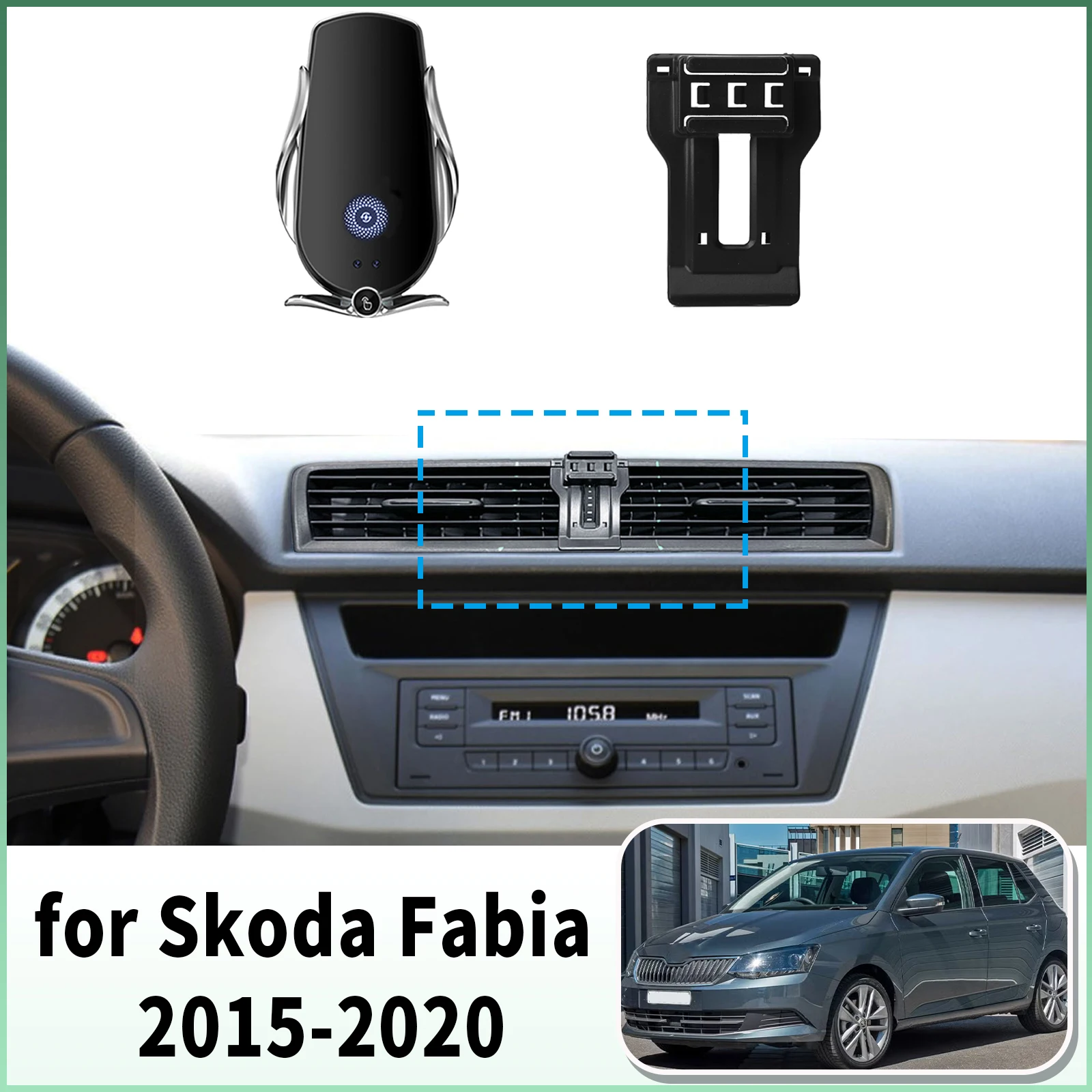 

​​fit for Skoda Fabia 2015~2020 Specific Dashboard Navigation Phone Holder Mount Design Car​​ accessoires