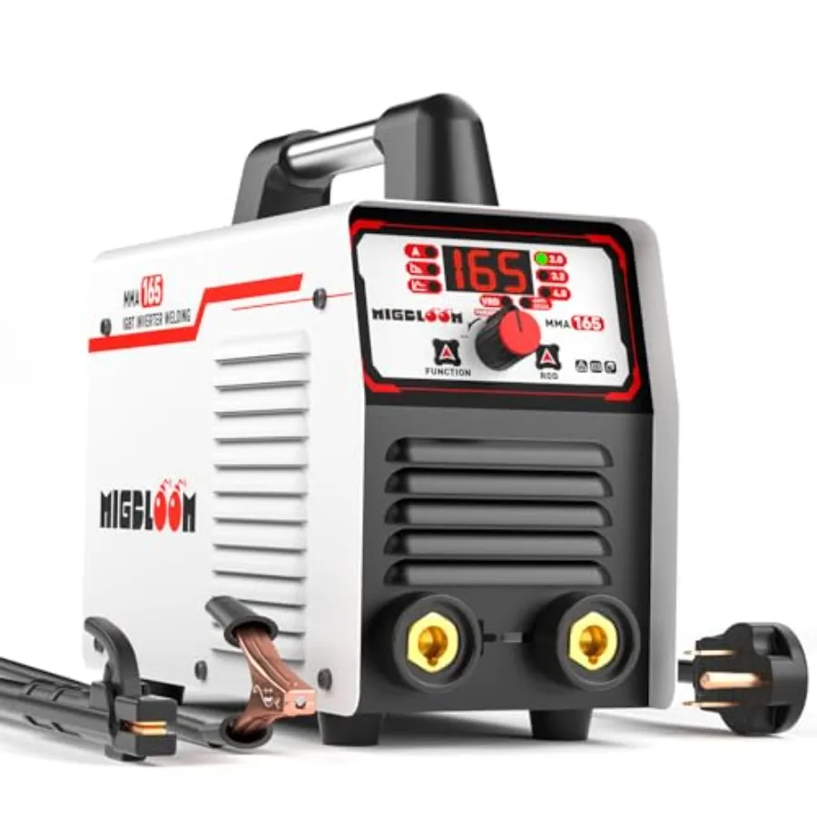 

165A Stick Welder 110V/220V Portable Arc Welding hine IGBT Inverter Small Mini Welder with Hot Start, ARC Force, Anti-Stick