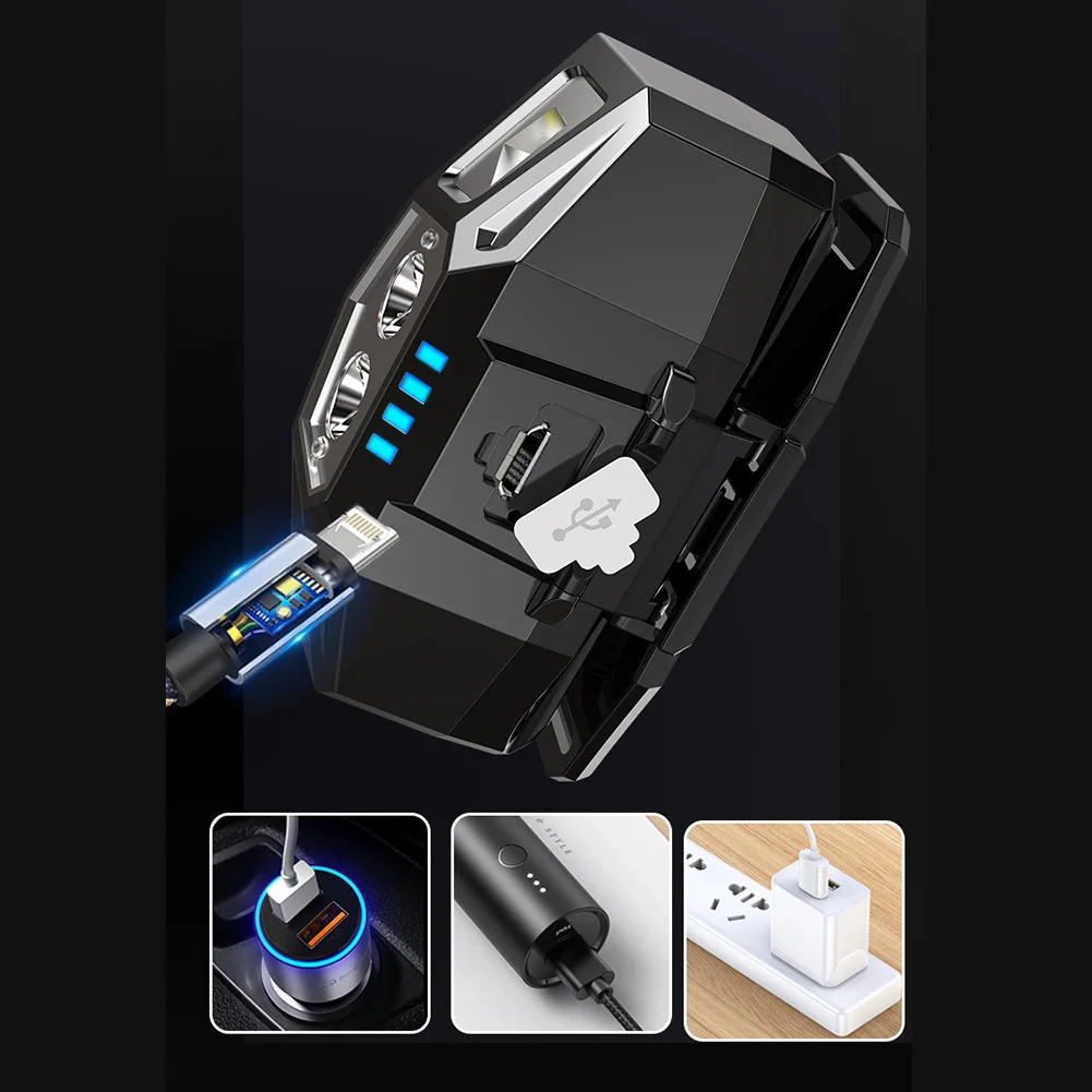 LED Headlight Emergency Rechargeable Head-Mounted Flashlight Field Work Super Bright Headlight