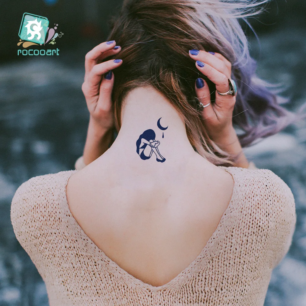 New Juice Tattoo Patch Herbal Semi Permanent Men And Women Fashion Small Fresh Temporary Tattoos Sticker Size:60 * 60mm