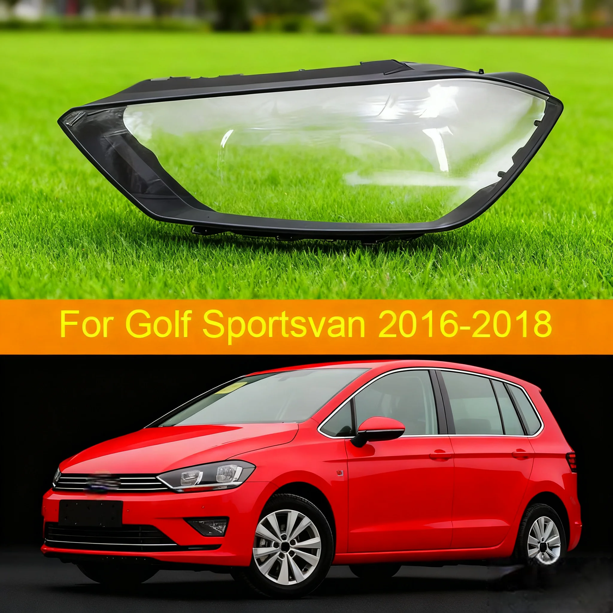 

For Volkswagen VW Golf Sportsvan 2016 2017 2018 Car Headlight Shell Headlight Cover Headlamp Lens Headlight Glass Auto Shell