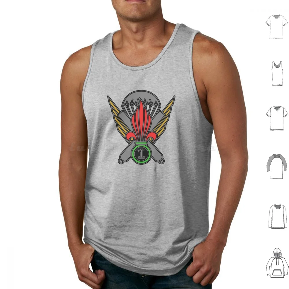 French Foreign Legion Heavy Mortar Tank Tops Print Cotton Foreign Legion French…