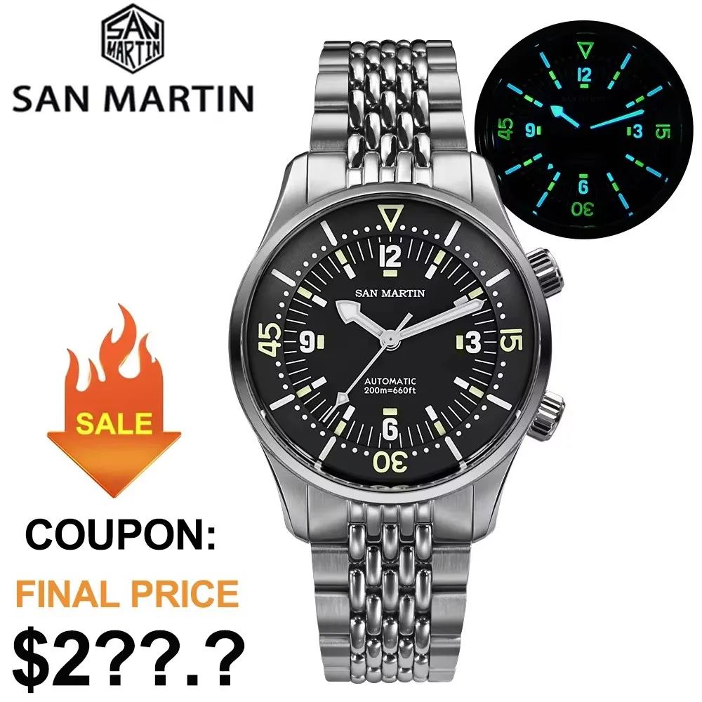 San Martin SN0141W Dive Watch Leyenda 39mm NH35 Automatic