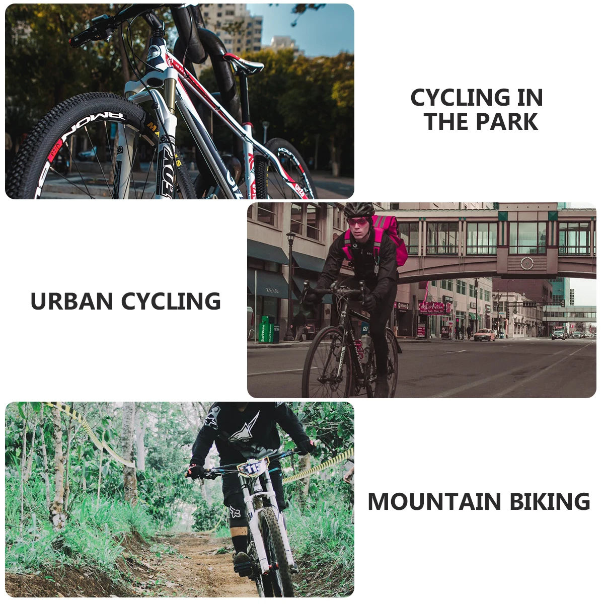 

2 Pcs Rear Seat Cushion Bike Saddle Pad Thickened Water Cleanable Durable Pads for Mountain Road Folding Bikes