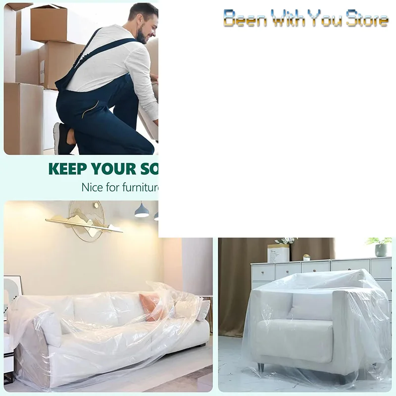 

1PC Couch Cover Pet Plastic Cover Transparent Cat Scratch Protector Waterproof Sofa Cover For Protection Against Cat Dog Clawing