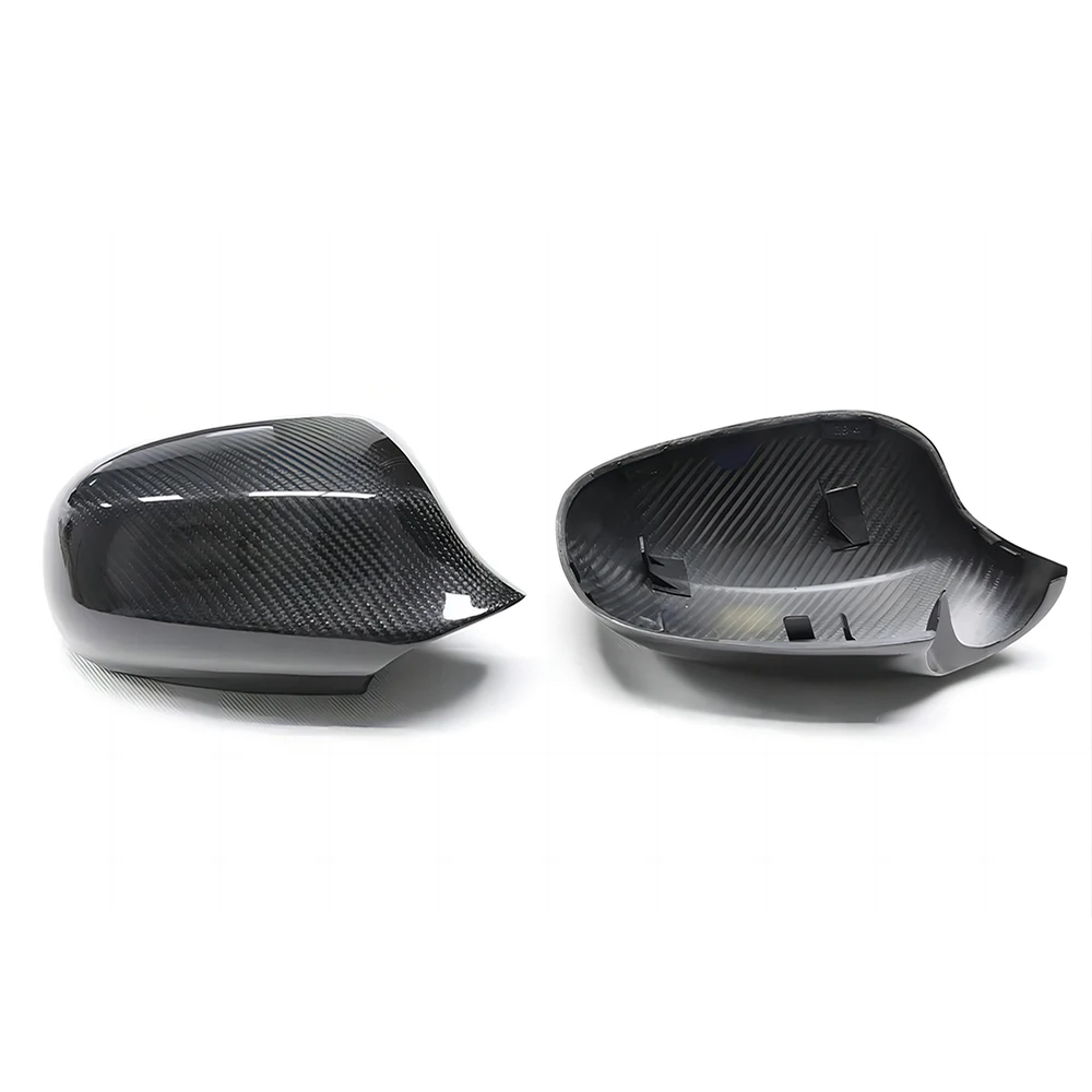 Replacement Rearview Side Mirror Covers Cap For BMW E90 E91 3 Series LCI OEM Style Dry Carbon Fiber Casing Shell