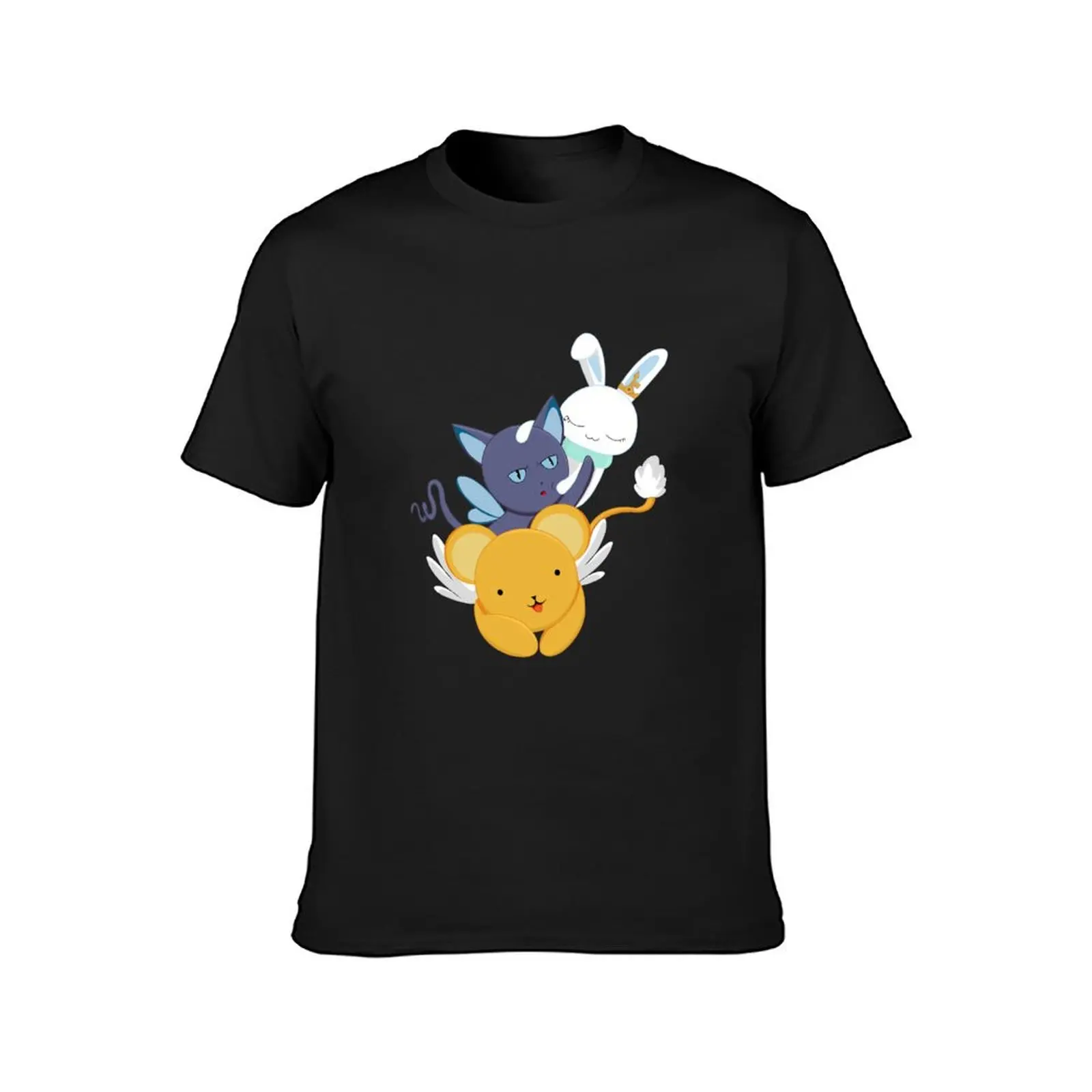 Kero, Spinel and Momo T-Shirt funnys Blouse t shirts for men cotton