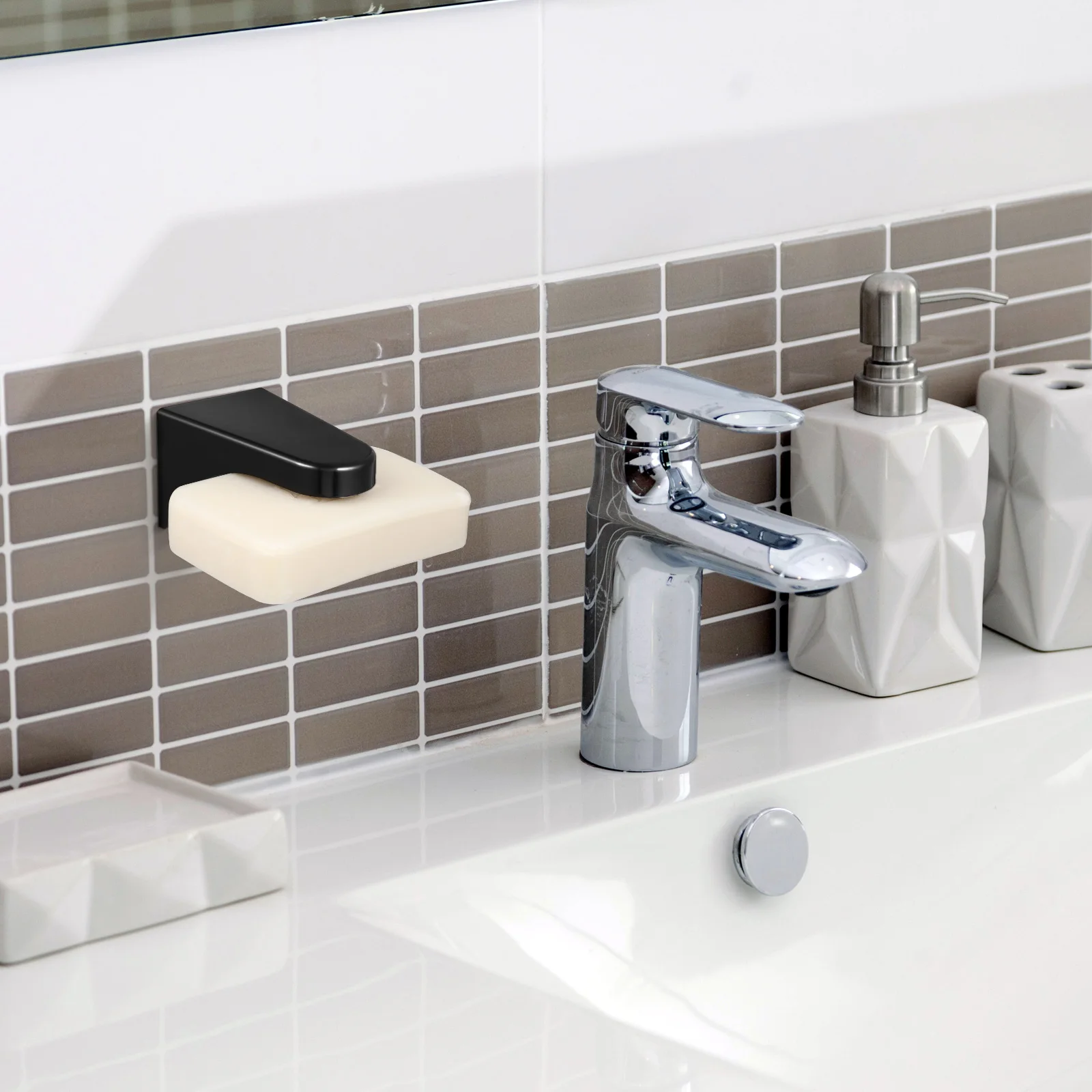 

Soap Holder Stainless for Wall Storage Mount Shower Bar Bath Bathtub Organizer Plastic Dish