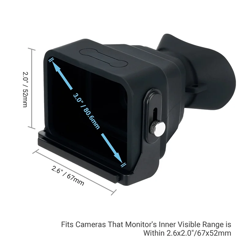 ABKI-3X ช่องมองภาพ LCD กล้องกล้อง Eyecup สําหรับ Nikon Z30 Sony ZV-1 ZV-1F RX100 Canon G7X