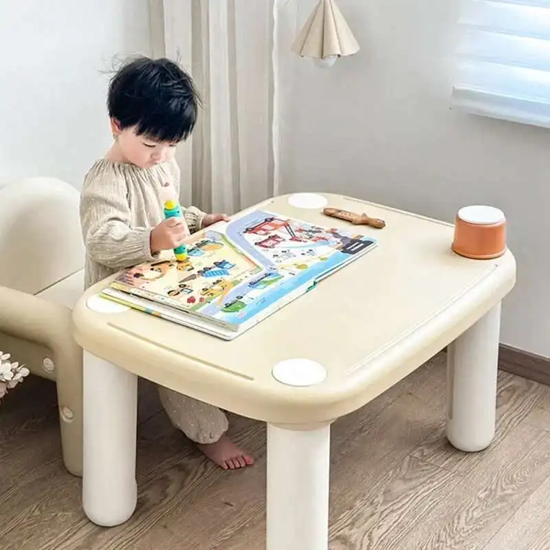 

Children's learning table, plastic table, children's set, school furniture table, girls' kindergarten classroom, baby chair,