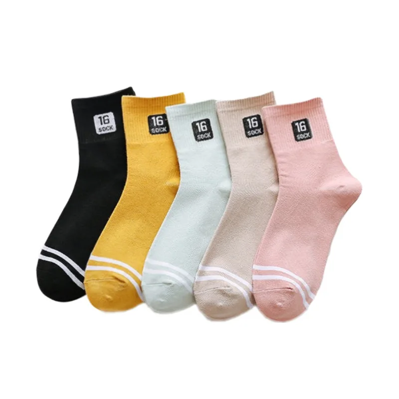 Chaussettes mi-longues en coton respirant pour enfants, dessin animé mignon, petit ours japonais, automne et hiver