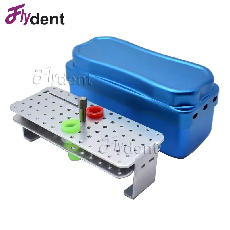 Dental Box Files Holder 72holes Autoclave Sterilizer Case Burs For Oral Care Tools  Low Speed Burs And Dental Files Colorful