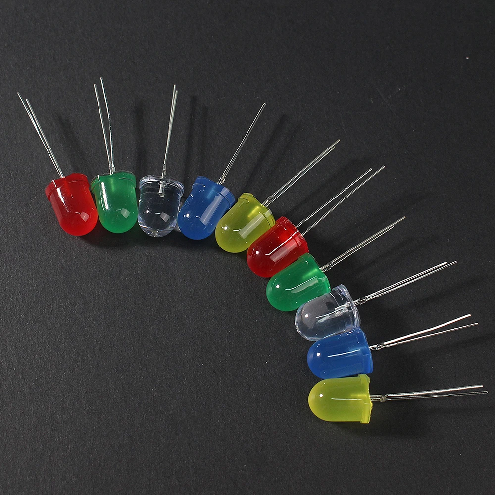 20/50PCS LED Diode 10MM Weiß Rot Gelb Blau Grün Led-leuchten Diode F10