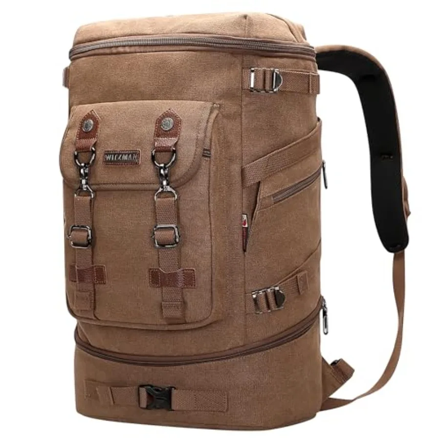 

Travel Backpack for Men Women Canvas Backpack Carry on Luggage Rucksack Convertible Duffel Bag Large