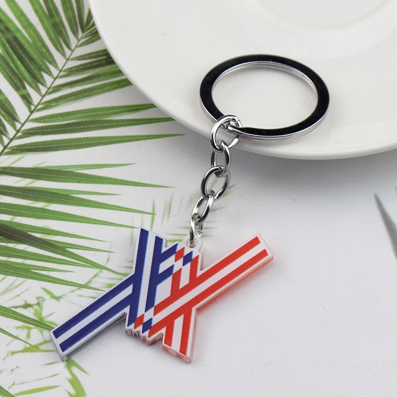 Anime DARLING in the FRANXX 02 Keychain Driver ZERO TWO 002 Red Devil Horn Metal Pendant Car Keyring For Friends Gift - view 4