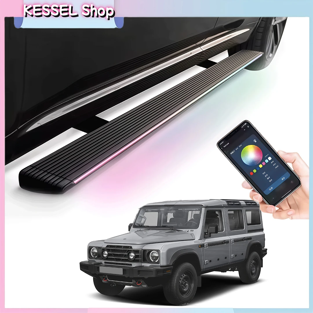 

Deployable Power Side Step with LED Light Electric Running Boards fits for Ineos Grenadier 2024 2025 2026 Retractable Steps