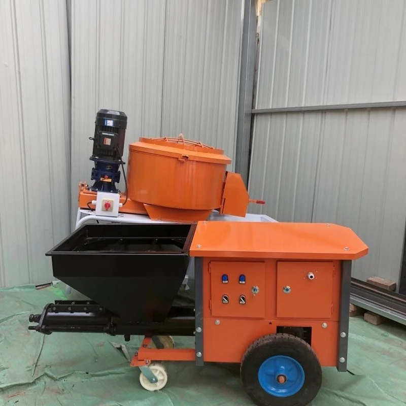 Dry Mix Plaster Sprayer Multifunctional Gypsum Spraying Machine Automatic Wall Render Mortar Spraying Machine for Houses