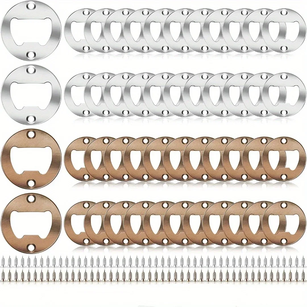 

50pcs DIY Bottle Opener Insert Kits for Wooden Handmade Beer Bottle Opener Insert Iorn Hardware Parts Accessories for Resin Mold