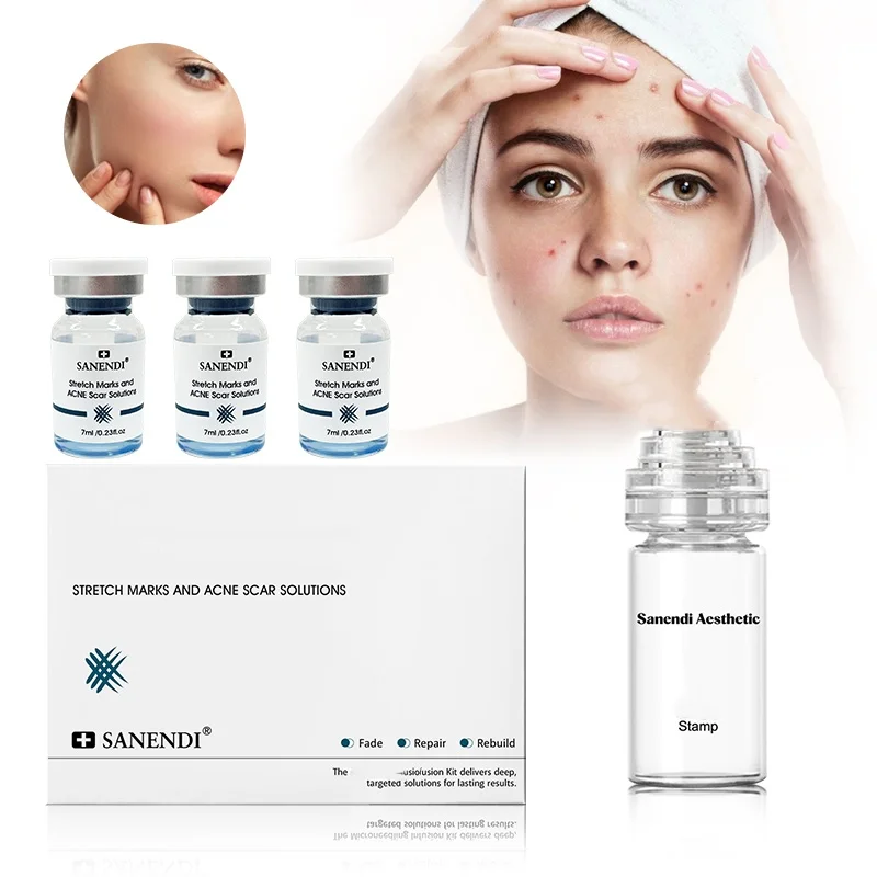 

MicroInfusion Kit Serum For Face With Stamp System Acne Solution Hyaluronic acid Moisturize Firming Fine Lines Home Care