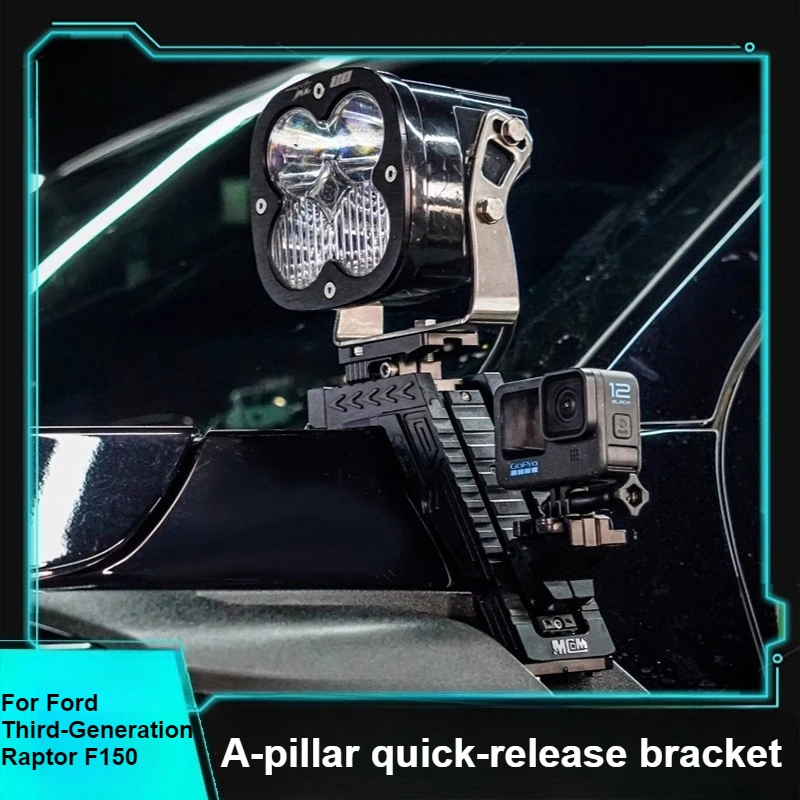 For Ford Third-Generation Raptor F150 A-Pillar Lamp Bracket Multi-Function Spotlight Mount Expansion Modification Accessories