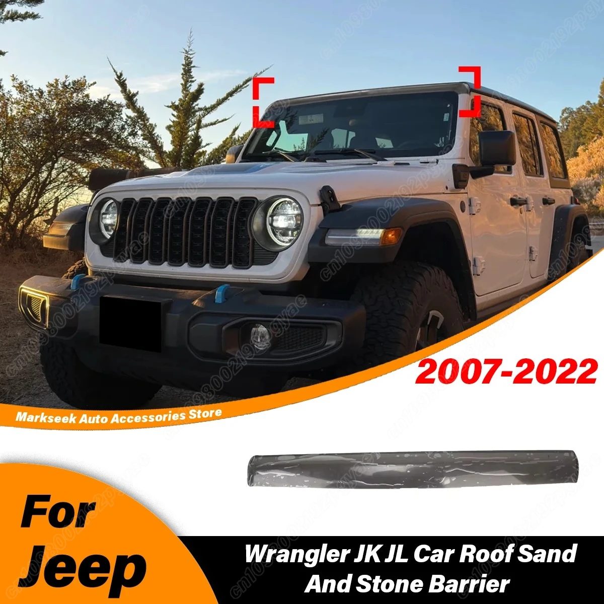 

Для Jeep Wrangler JK JL 2007 2008 2009 2010 2011 2012 2013 2014 2015 2016 2017 2018 2019 2020 2021 2022 Гравийный барьер на крышу автомобиля