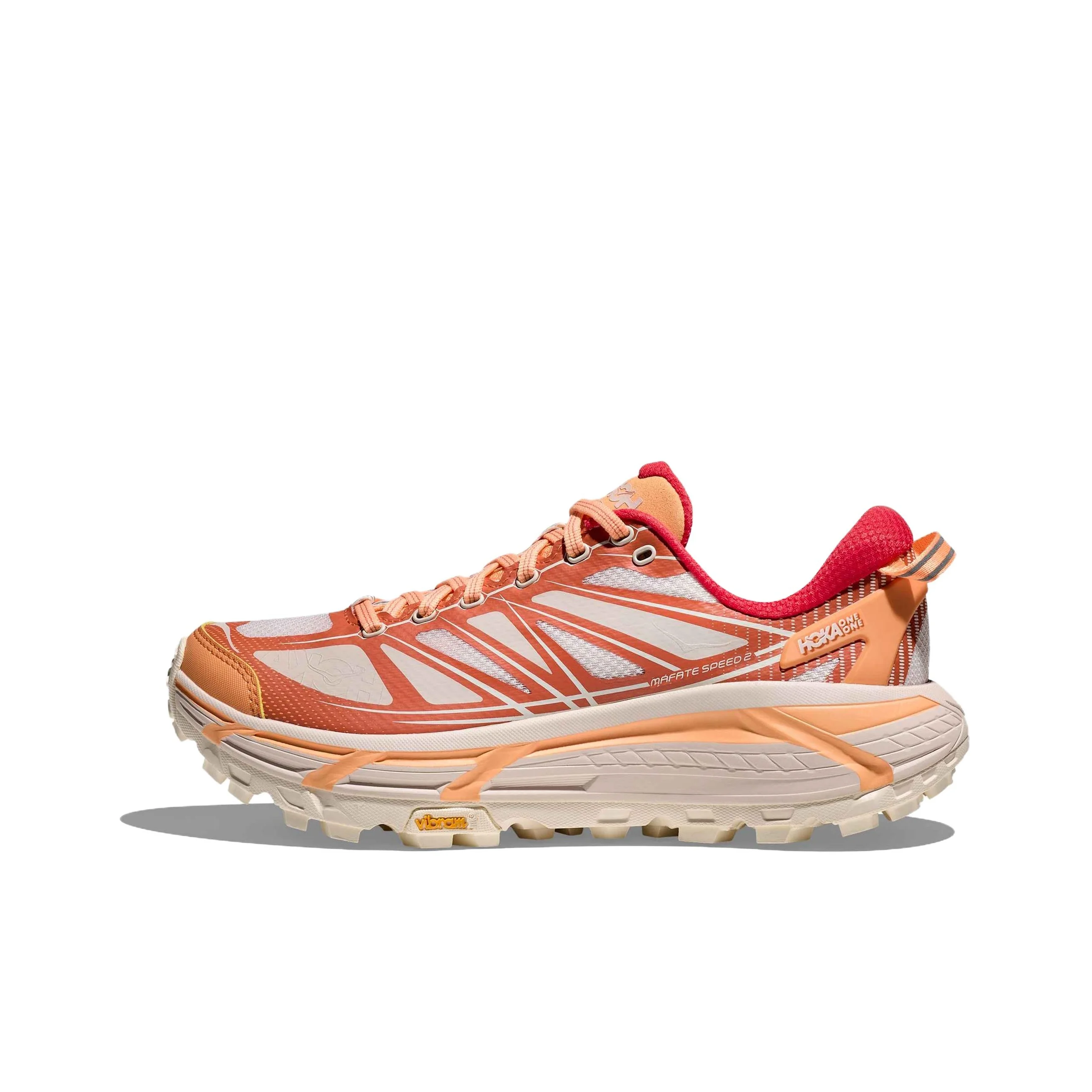 HOKA ONE ONE Mafate Speed 2 Support Casual Running Shoes Unisex Orange Beige 1126851-PLTN