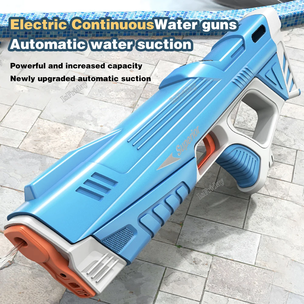 

Summer Full Automatic Electric Water Gun Toy Induction Water Absorbing High-Tech Burst Water Gun Beach Outdoor Water Fight Toys