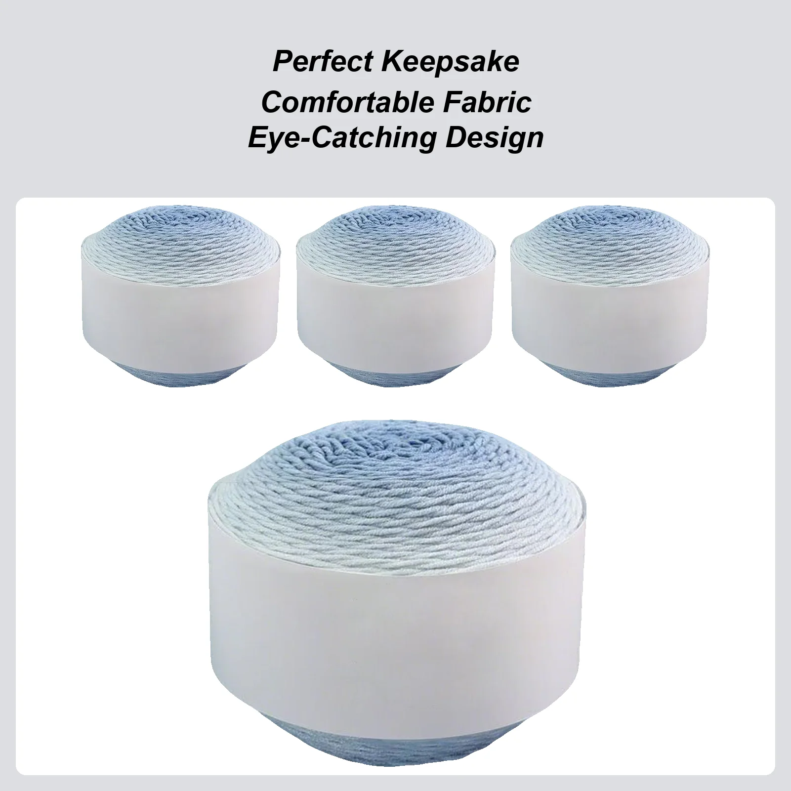 

Yarn for Crocheting 4 Pieces Gradient Thread Beginner Crochet Yarn for Hobbyists Quilting Projects Embroidery Work Fabric Repair