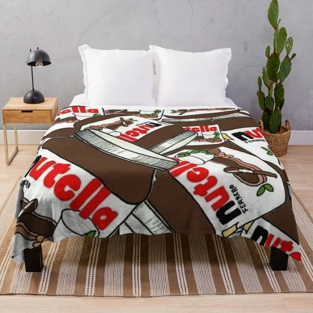 

Nutella Throw Blanket Thin bed plaid Luxury St Plush Blankets