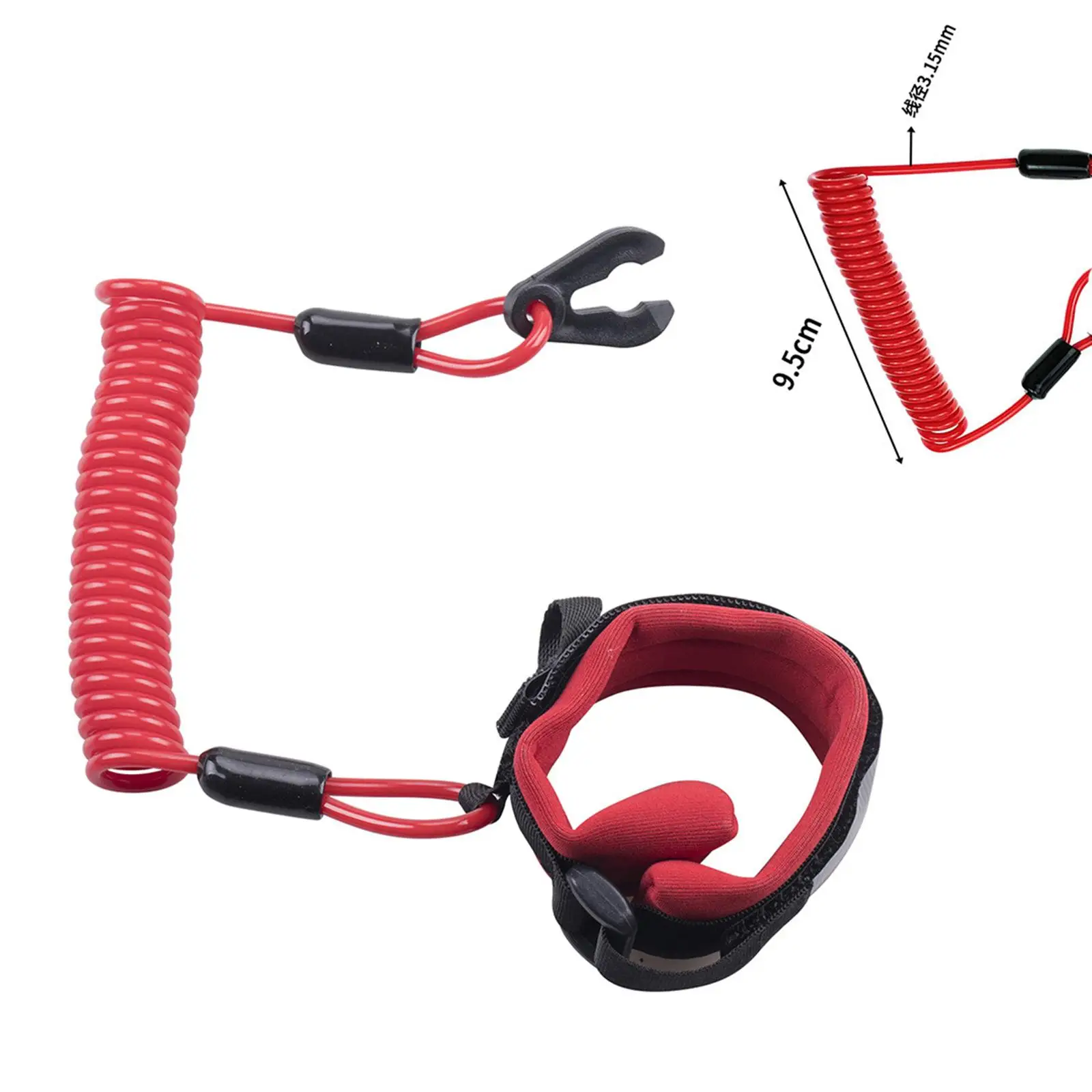 High Strength Floating Safety Lanyard Engine Stop Rope Handlebar Key for Yamaha Waverunner FX140