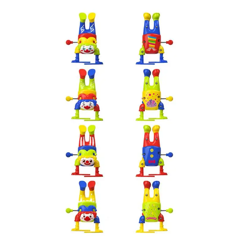 Novidade brinquedos de corda meninas de cabeça para baixo andando relógio brinquedos handstand pequeno hip-hop menino design wind-up coleção brinquedo para crianças