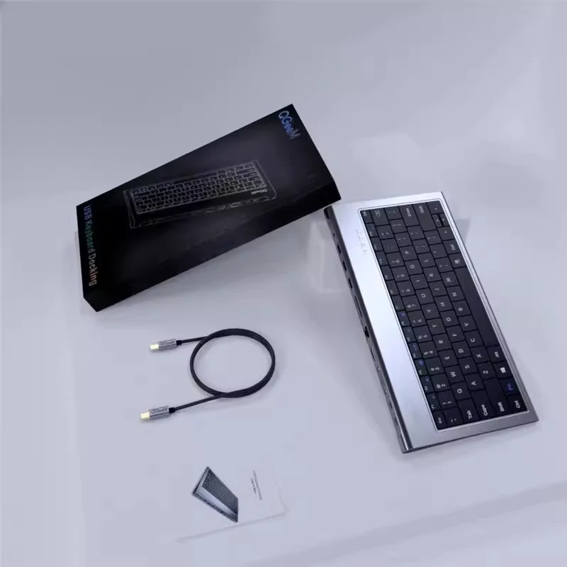 11-in-1 Type-C Keyboard Docking Hub for Laptop & Tablet