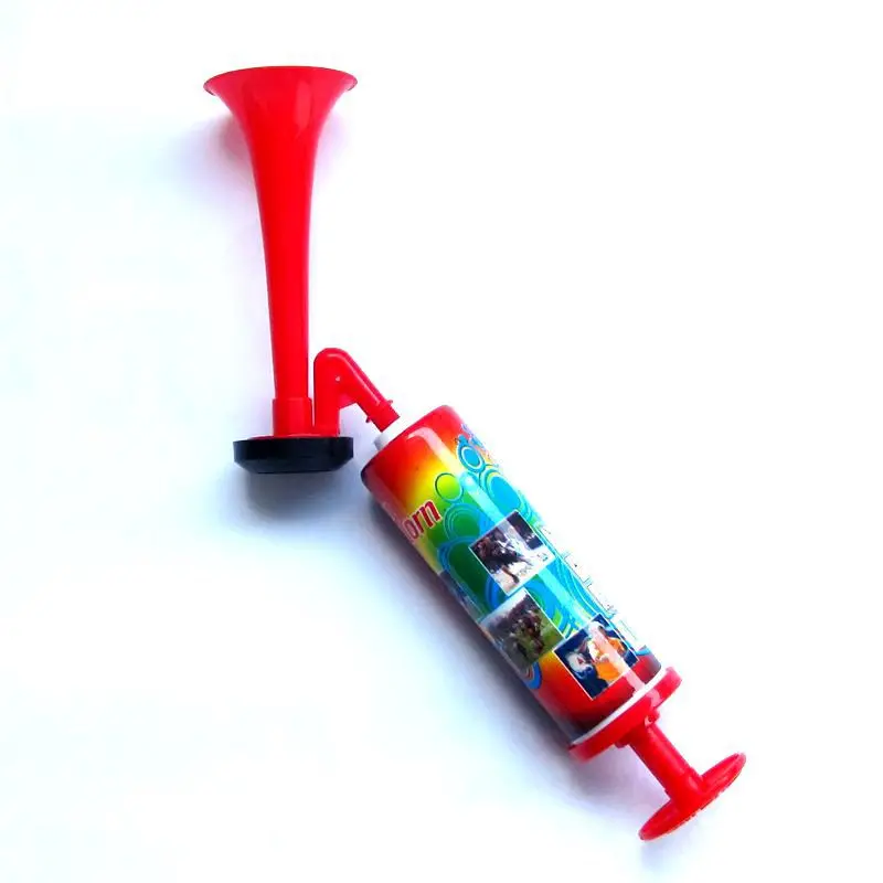 Plastic Pijp Vuvuzela Low Voice Fans Juichen Voetbal Air Horn Light Speaker Cheerleading Fans Hoorns Duwen De Pomp Gas Luchthoorns