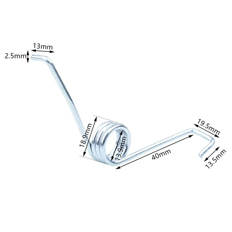 Repair 1/2pcs Bucket Rotating Mop Torsion Spring Pull Back Foot Step on Mop Parts Wire Dia 2.5mm Thick Torsion Spring