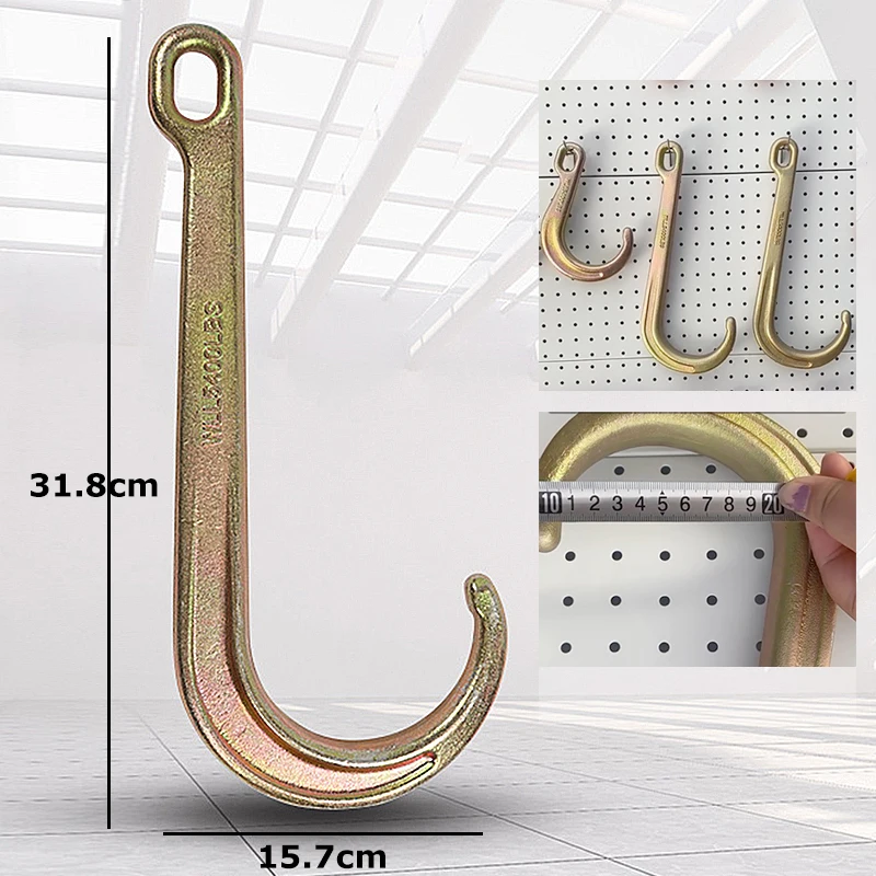 Universal Tow Truck Hook Replacement Wrecker J Shaped Hooks Automotive Automobile Repair Upgrade Modified Accessories